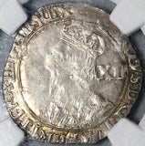 1639 NGC AU 58 Charles I Shilling Great Britain England Hammered Coin (24041001C)