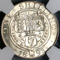 1893 NGC MS 63 Victoria Shilling Great Britain Silver Coin (23100701C)