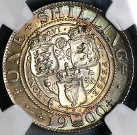 1900 NGC MS 64 Victoria Shilling Great Britain Silver Coin (23092403D)