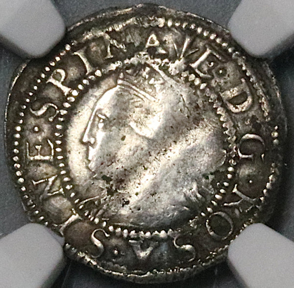 1567 NGC VF 25 Elizabeth I 2 Pence 1/2 Groat Great Britain Hammered Tudor Unpublished MIntmark SIlver Coin POP 1/0 (24062901C)