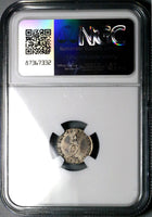 1792 NGC UNC George III Great Britain 2 Pence 1/2 Groat Wire Money Silver Coin (24123101D)