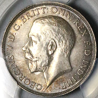 1911 PCGS AU Great Britain Florin 2 Shillings George V Silver Coin (25030902C)