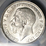 1919 PCGS AU 58 Great Britain Florin 2 Shillings George V Sterling Silver Coin (24051203C)