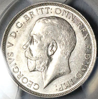 1919 PCGS AU 58 Great Britain Florin 2 Shillings George V Sterling Silver Coin (24051203C)