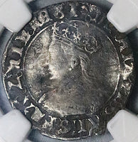 1553 NGC Fine Mary Groat 4 Pence Hammered Britain Tudor England Coin (25021201C)