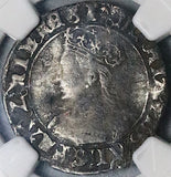 1553 NGC Fine Mary Groat 4 Pence Hammered Britain Tudor England Coin (25021201C)