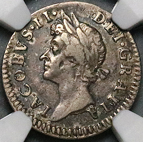 1687 NGC VF 35 James II 4 Pence Great Britain Groat Silver Coin (24101104C)