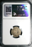 1792 NGC AU George III Great Britain 4 Pence Groat Wire Money Silver Coin (24122801D)