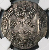 1551 NGC XF Edward VI 6 Pence Britain Hammered Boy King Silver Coin (24120501C)