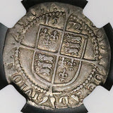 1572 NGC XF 40 Elizabeth I 6 Pence Hammered England Great Britain Silver Coin (25011401C)