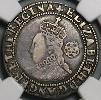 1579 NGC VF 35 Elizabeth I 6 Pence England Great Britain Silver Coin S-2572 (23062001C)