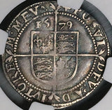 1579 NGC VF 35 Elizabeth I 6 Pence England Great Britain Silver Coin S-2572 (23062001C)