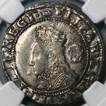 1591 NGC VF 35 Elizabeth I 6 Pence Britain England Superb Portrait Hammered Silver Coin (24092201C)