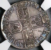 1711 NGC AU Anne 6 Pence Great Britain Post Union Sterling Silver Coin (23121402C)