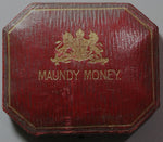 1900s Maundy Coin Red Case No Coins Edwardian Era Box Great Britain (25012203R)