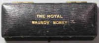 1880s 1890s Maundy Coin Brown Case No Coins Spink Box Great Britain (25012202R)