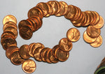 1951-D Lincoln Wheat Cent Roll Gem RED BU Uncirculated Cents 50 Coins (25031002R)