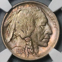 1913-P NGC AU 58 Type 1 Buffalo Nickel 5 Cents United States Coin (24102701C)