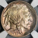 1913-P NGC AU 58 Type 1 Buffalo Nickel 5 Cents United States Coin (24102701C)