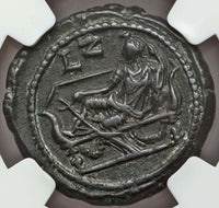 243 NGC XF Gordian III Egypt Alexandria Tetradrachm Tyche Fortune Reclining (17122103D)