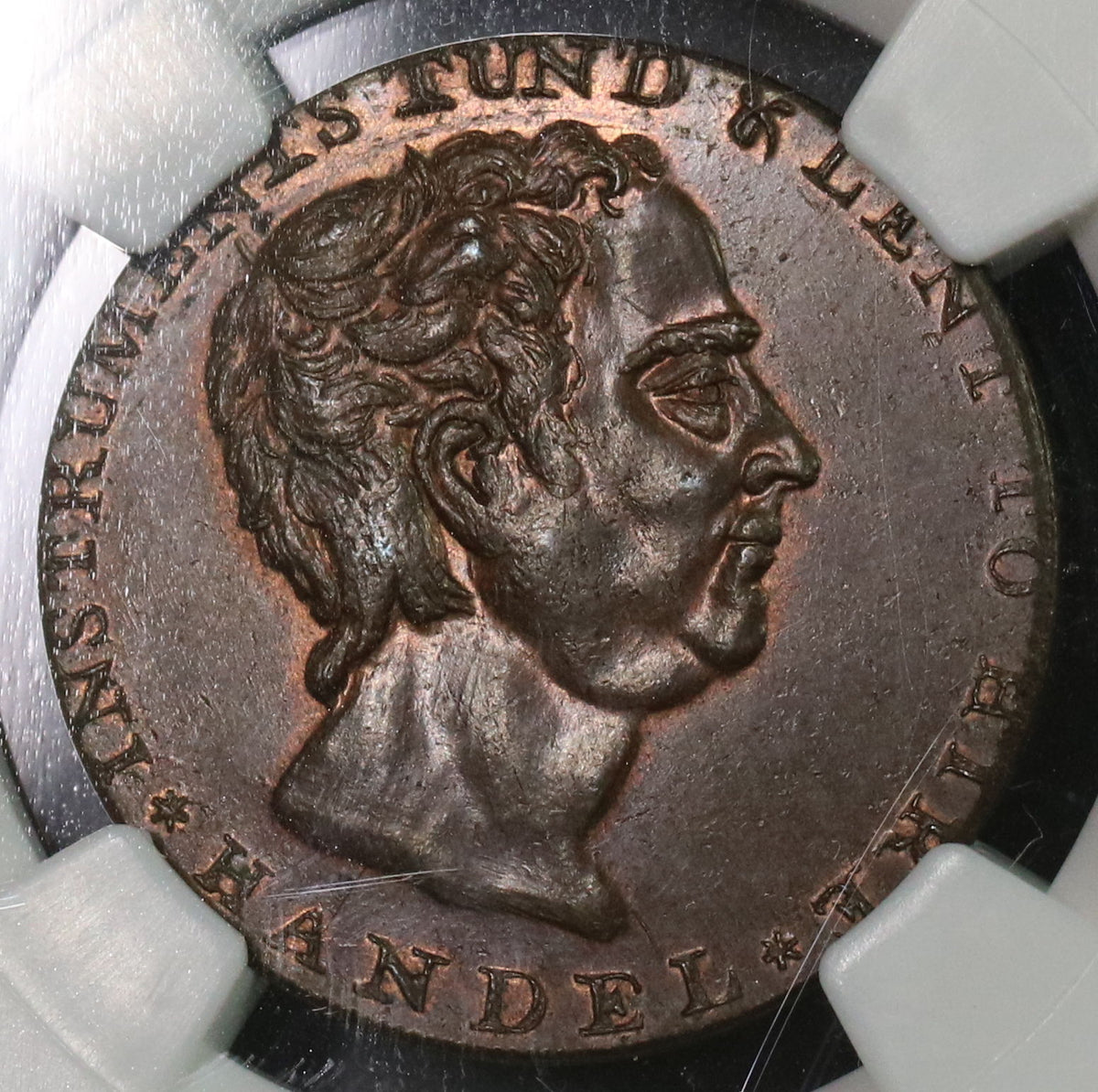 1790s NGC MS 64 Handel Conder 1/2 Penny Token Middlesex Dodds DH 300 ...