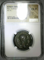 174 NGC Ch Fine Marcus Aurelius As Tiber River God Roman Empire Coin (21082907C)