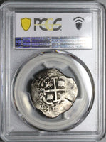1685 PCGS VF 35 Bolivia Cob 2 Reales Potosi Charles II Colonial Silver Coin POP 1/1 (22082201C)