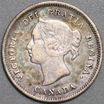 1881-H Canada Victoria 5 Cents Sterling Silver Coin (22040704R)