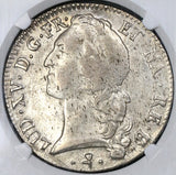 1770 NGC XF 40 France Louis XV Ecu Bern Cow Crown Coin POP 1/0 (19031802C)