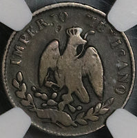 1864-M NGC VG 8 Mexico 10 Centavos Imperio Maximillian Silver Coin (23040802C)