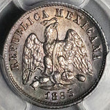 1883/2-Mo PCGS UNC Mexico 10 Centavos Silver Coin (22101701C)