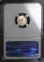 1888-Go NGC MS 66 Mexico 5 Centavos Guanajuato Mint State Silver Coin POP 6/0 (22061803C)