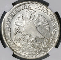1840-Zs NGC AU 58 Mexico 8 Reales Silver Coin (18122401D)