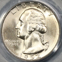 1952-S PCGS MS 66 Washington Quarter Dollar United States Coin (19020604C)